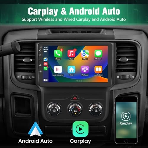 Car Radio Stereo for Dodge RAM 1500 2500 3500 2013 2014 2015 2016 2GB+64GB