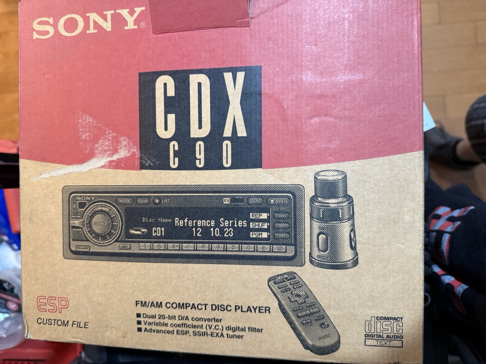Sony CDX-C90 CD Tuner Excellent Condition Tested – Working Old School SQ Copper