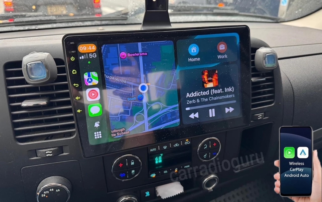 4+32G GMC Silverado Sierra 2007-2013 Android 14 Apple Carplay Car Stereo Radio