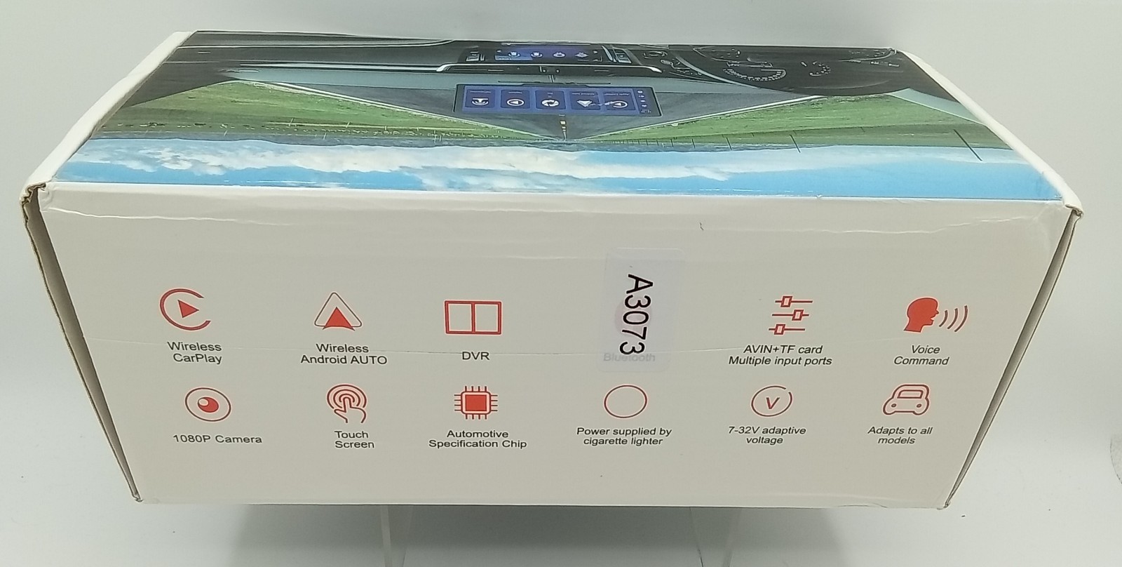 Portable Car Multimedia 10.26 in Smart Screen Player w/Back Up Camera T86DVR