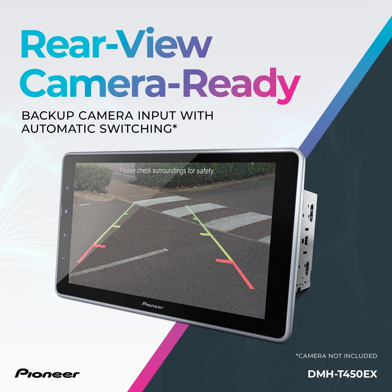 Pioneer DMH-T450EX 9″ Capacitive Touchscreen, Floating Display – Alexa, Bluet…