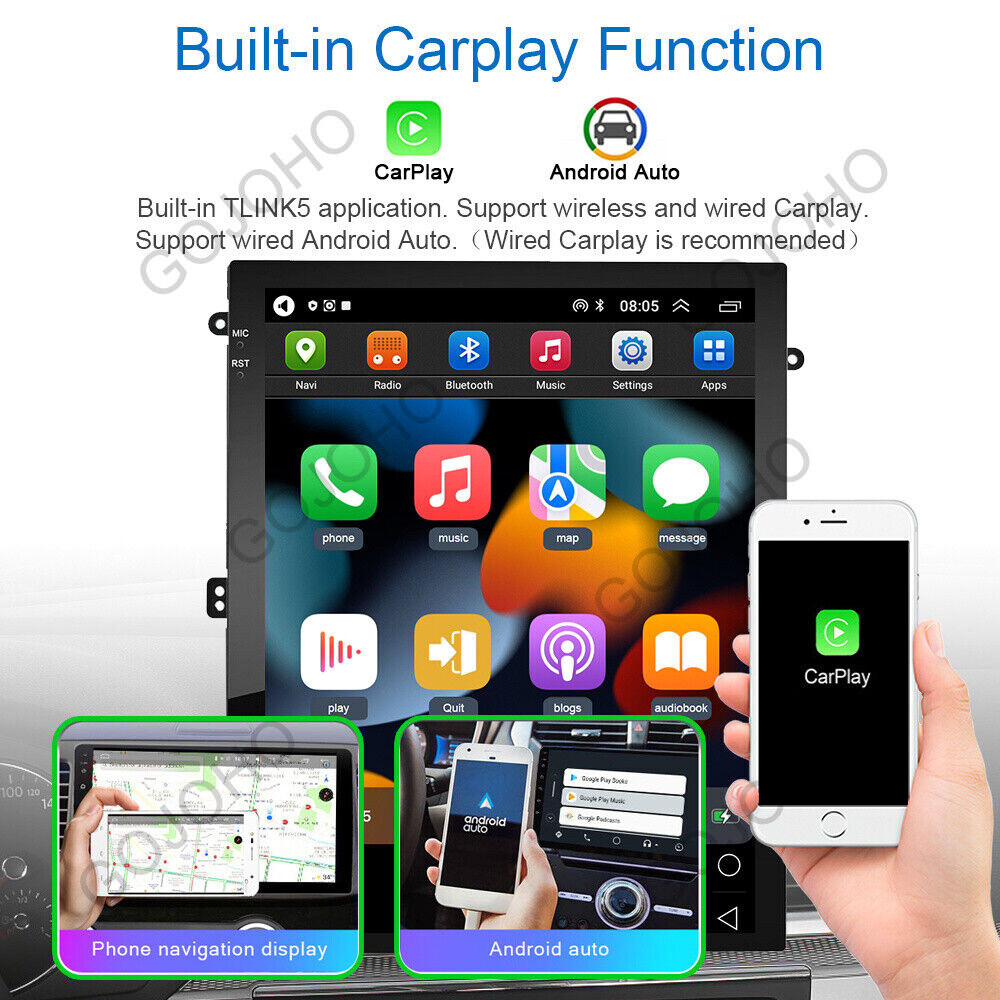 For 2006-11 Toyota Camry Radio Apple CarPlay Android 13 Car Stereo Touch Screen