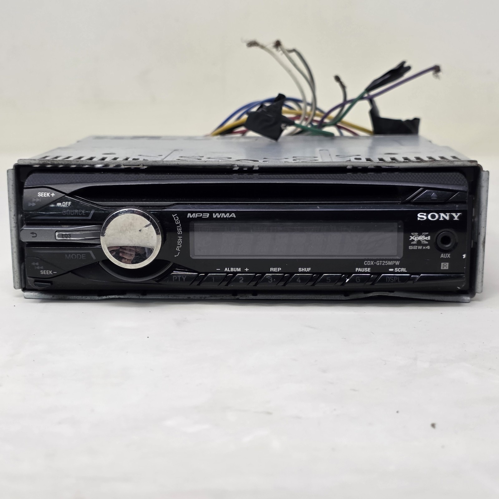 Sony Xplod CDX-GT25MPW Car Stereo CD MP3 WMA Receiver Untested With Returns Ok