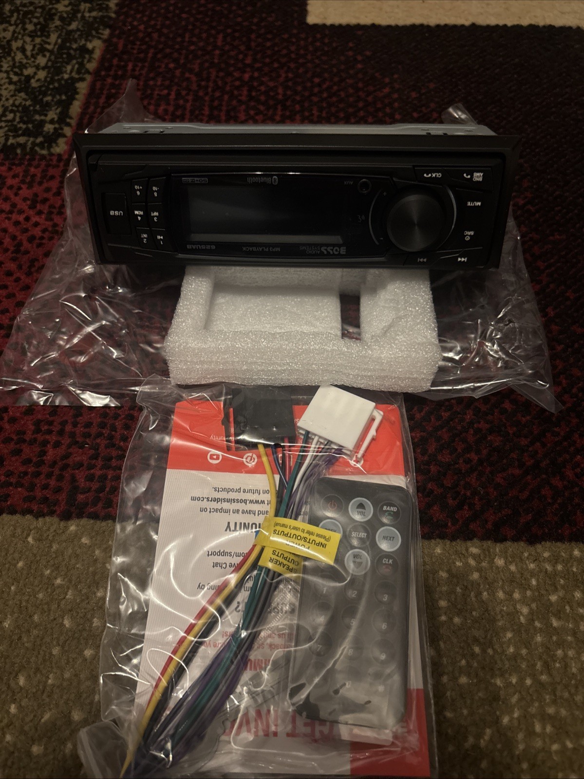 BOSS Audio Systems 625UAB Single DIN Car Stereo with Bluetooth – No BOX