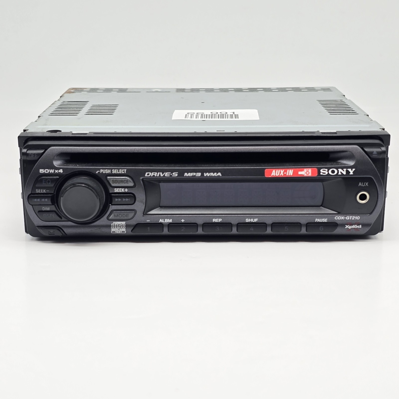 SONY MODEL NO. CDX-GT210FM/AM COMPACT DISC PLAYER