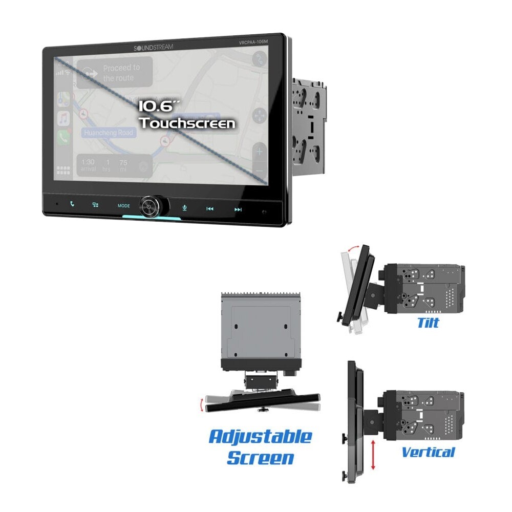 10″ Touchscreen Apple Carplay Car Stereo (No CD) for 1995-2002 Chevy Silverado