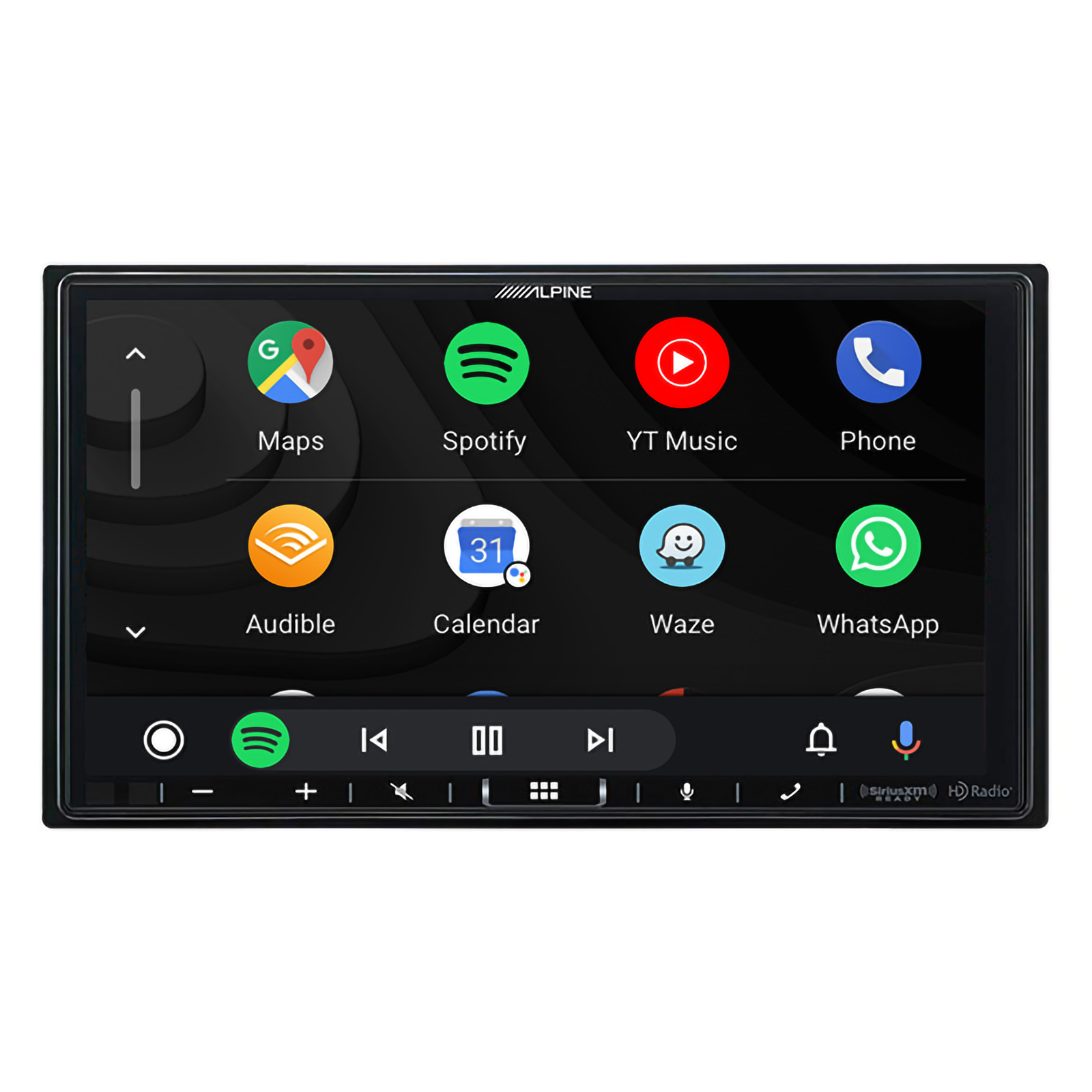 Alpine iLX-407 7″ DIN Receiver + KTA-200M PowerStack Mono Subwoofer Amplifier