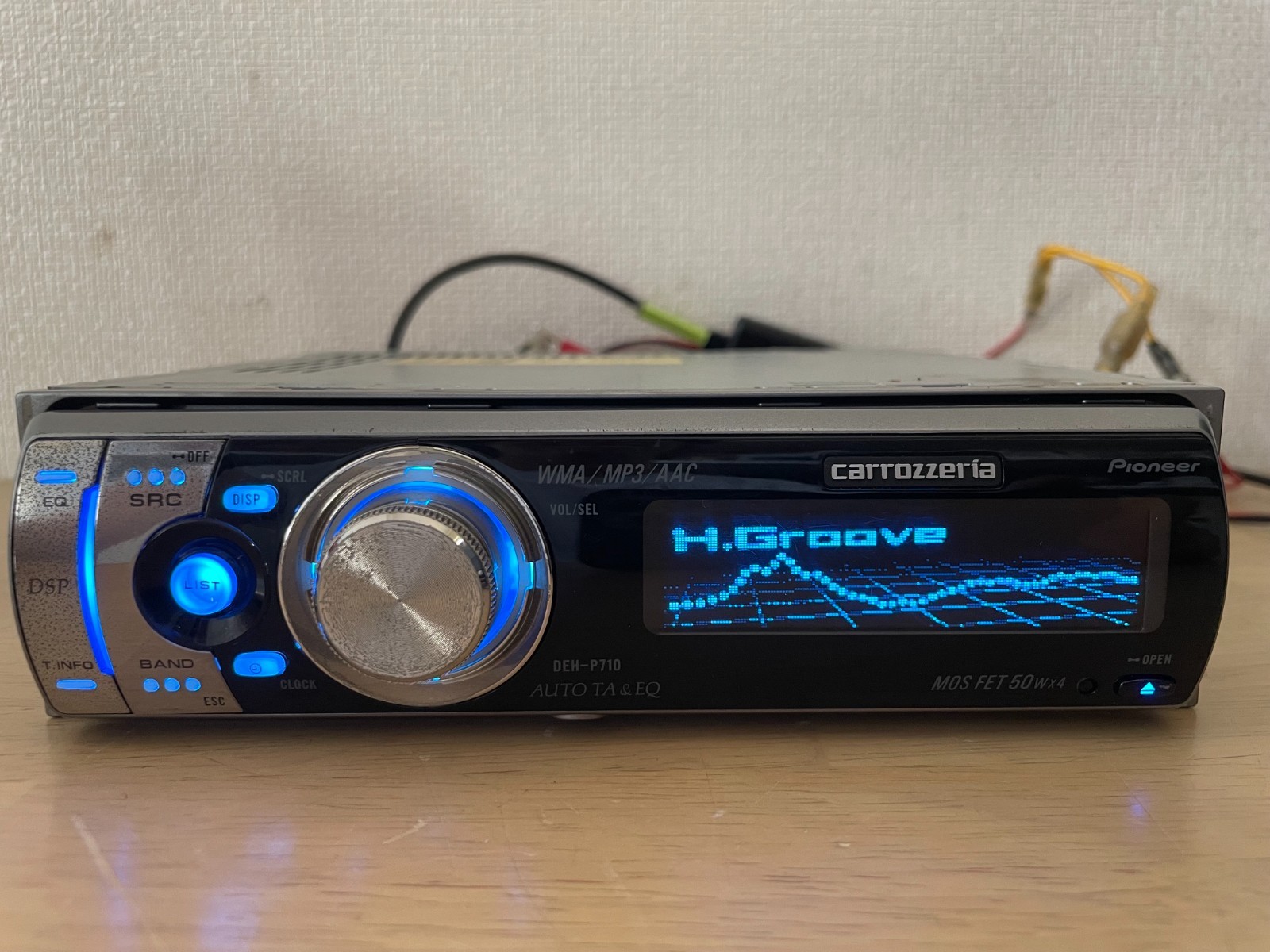 Pioneer Carrozzeria DEH-P710 1DIN Car Audio CD Bluetooth Player Tested Working