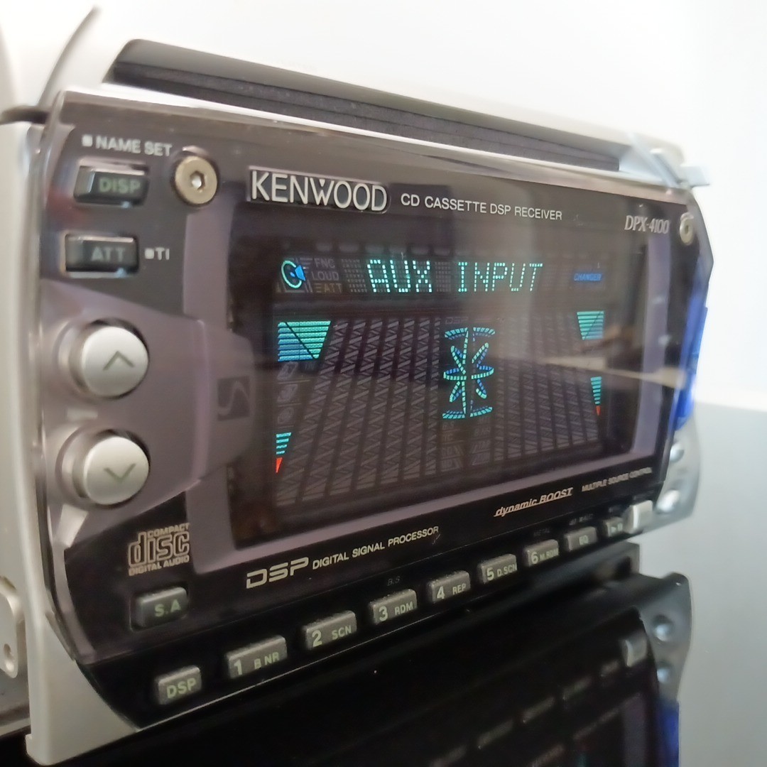 KENWOOD DPX-4100 2DIN DSP Equalizer CD/Cassette – Operation Confirmed