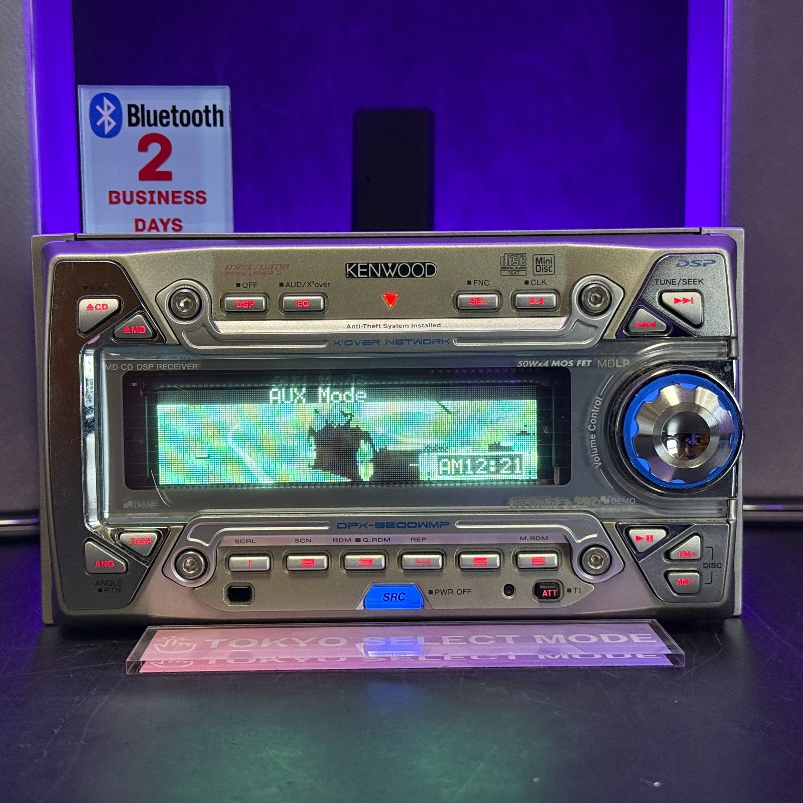 Kenwood DPX-8200WMP 2DIN Car Audio CD MD Player Added Bluetooth JDM DSP In Stock