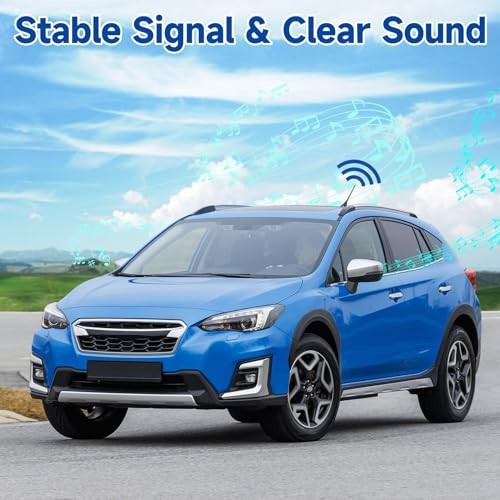 Car Stereo FM AM Radio Antenna, Universal amplified antenna with 16ft cable