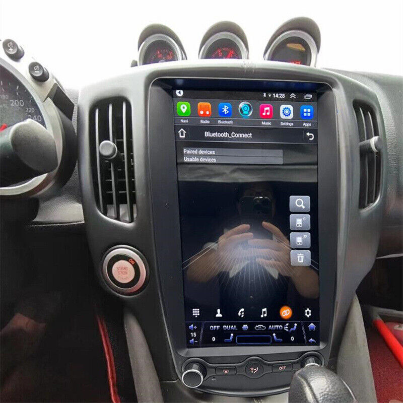 13.8″ Tesla Style Car Radio Android GPS Navi Head Unit For Nissan 370Z 2008-2019