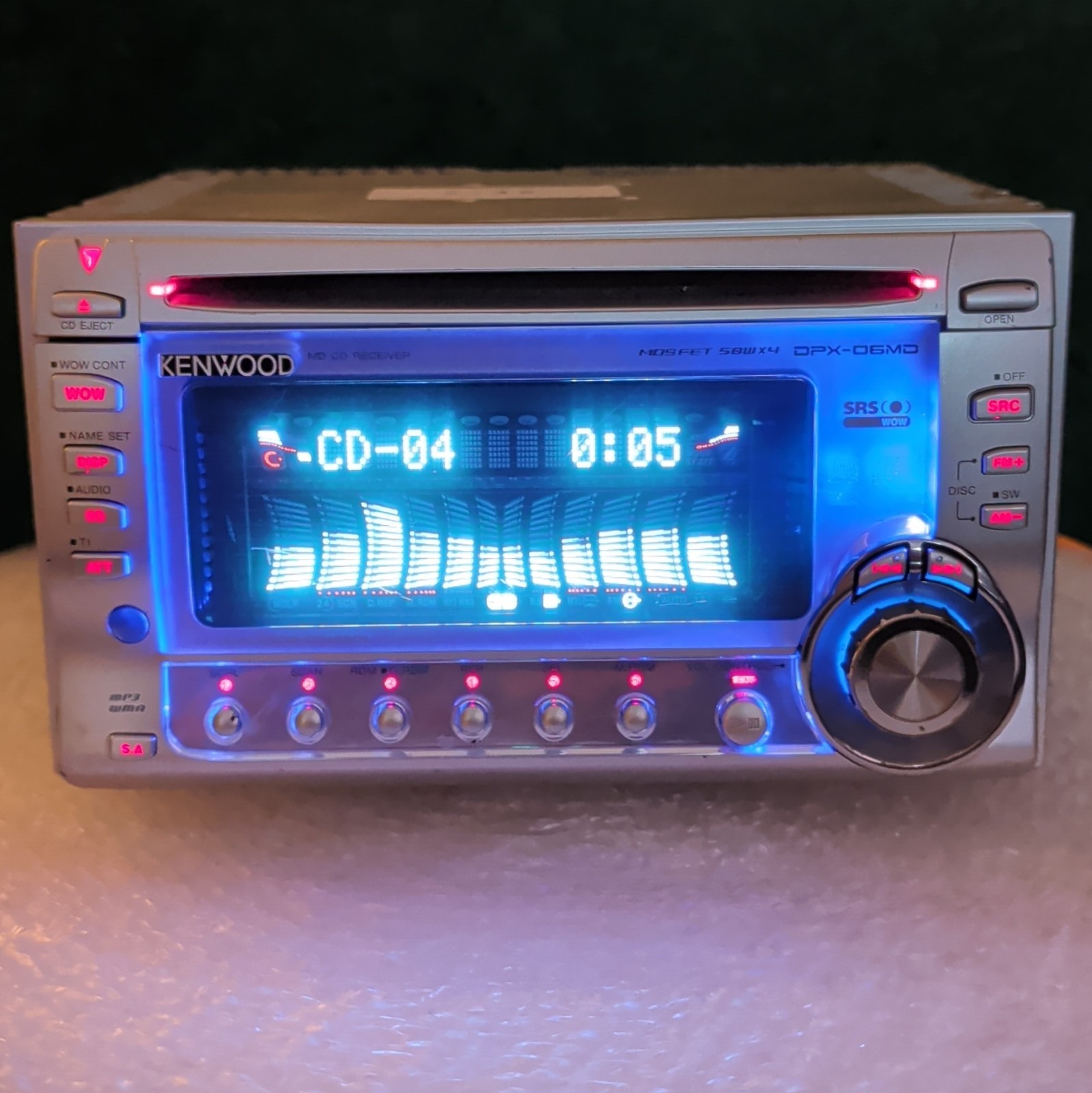 KENWOOD DPX-06MD 2DIN Car Audio CD MD Player JDM Tested video