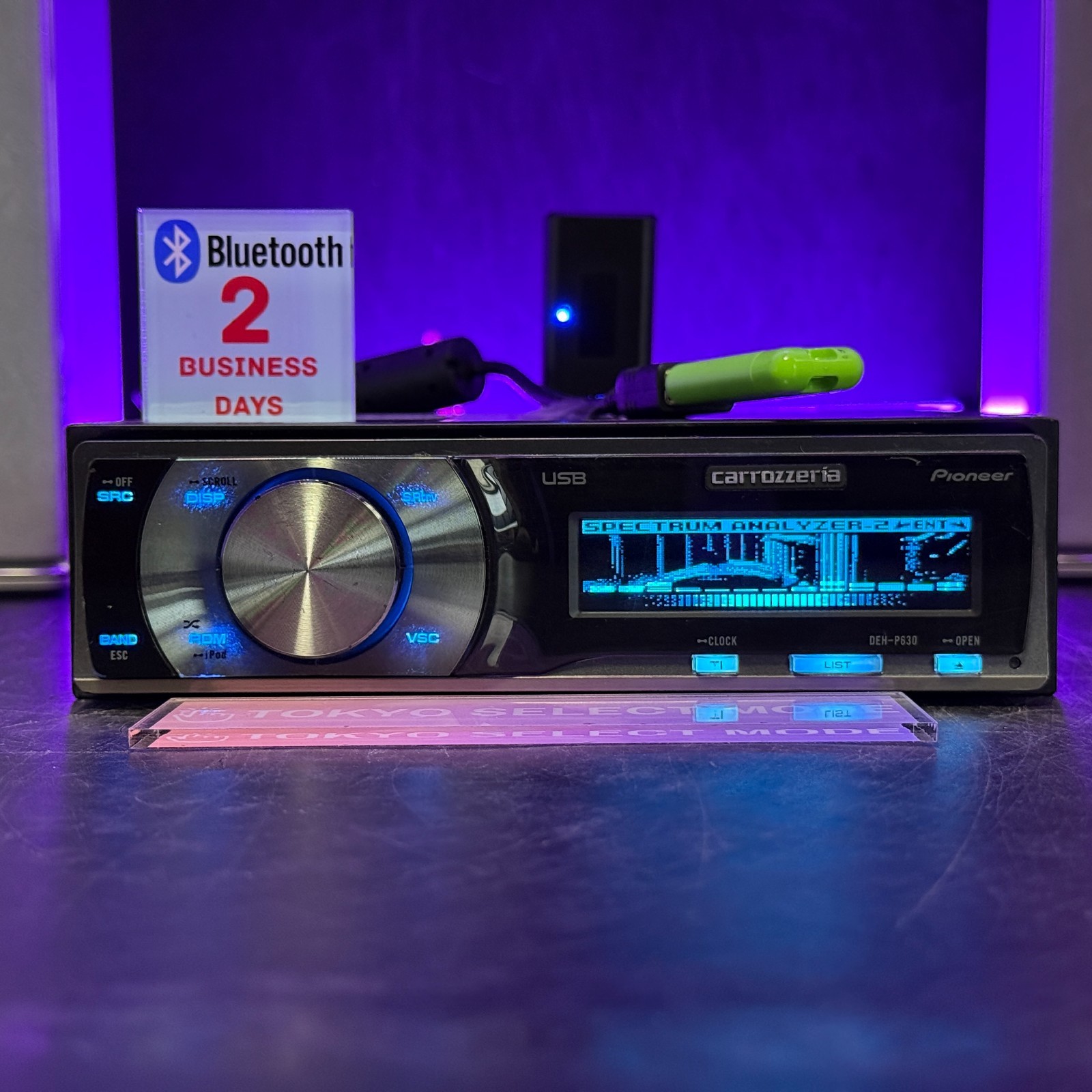 Pioneer Carrozzeria DEH-P630 1DIN Car Audio CD USB Player Added Bluetooth Stock