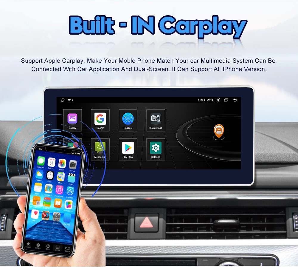 12.3″For Honda Acura MDX 2007-2013 Car GPS Radio Stereo Carplay Android Auto 64G