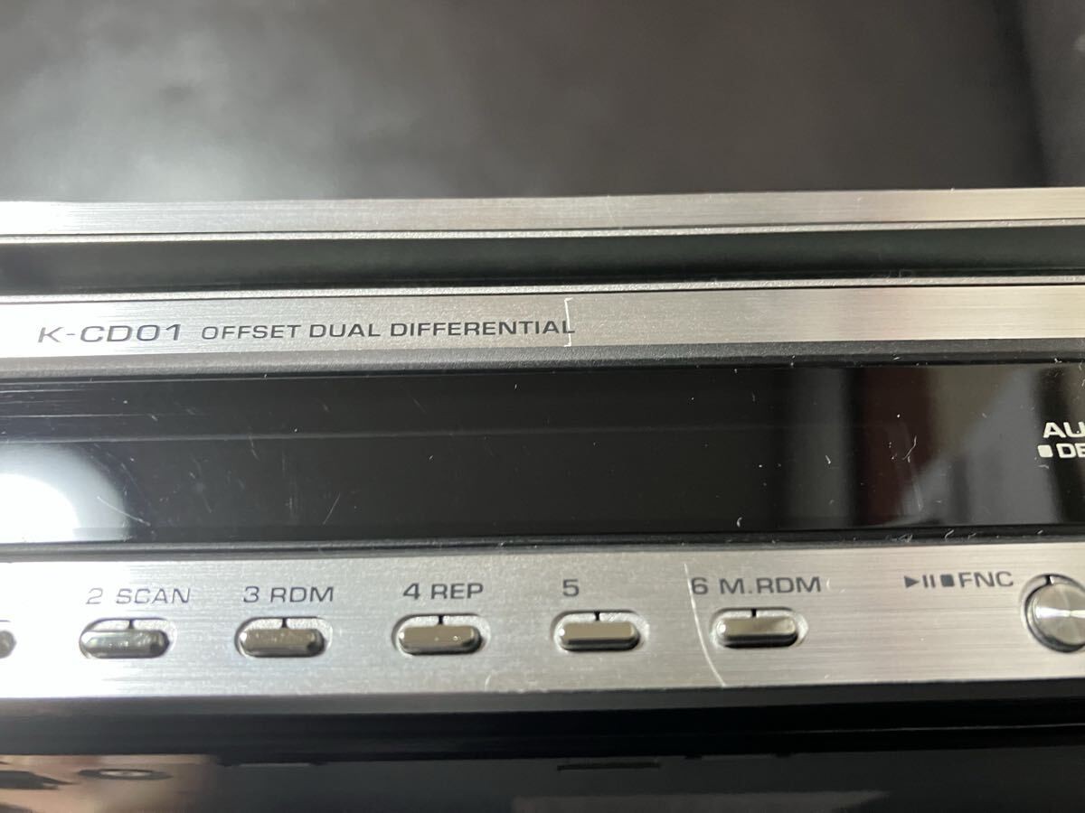 KENWOOD K-CD01 CD RECEIVER FM AM OFFSET DUAL DIFFERENTIAL D/A SYSTEM DC14.4V