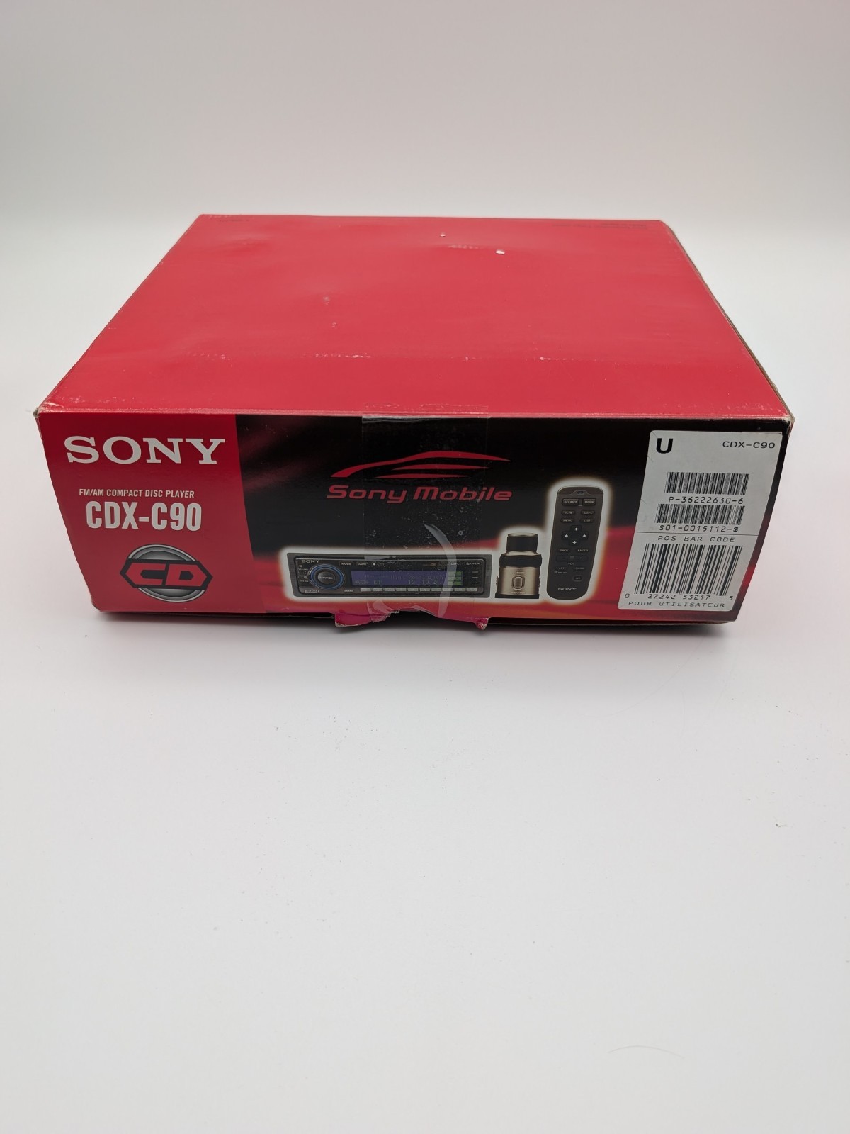 Sony CDX-C90 CD Tuner Car Audio Tested Working Old School SQ Copper No Remote