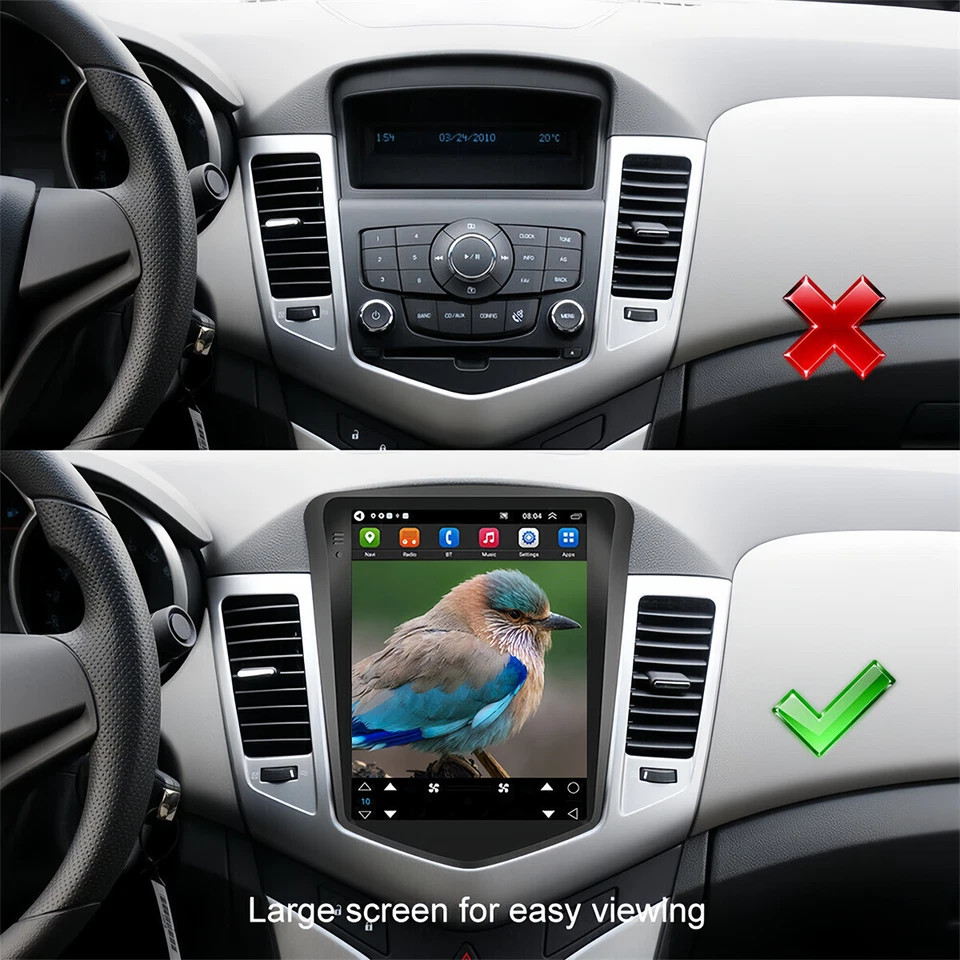 Car Radio Stereo For Chevy Cruze 2011-2015 Android 15 Apple Carplay GPS Navi