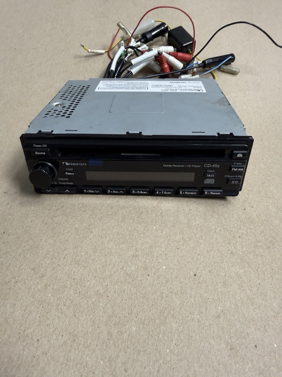 Nakamichi CD-45z 1DIN Car Audio CD Receiver Vintage 20-bit DAC JDM Ships 1 Day