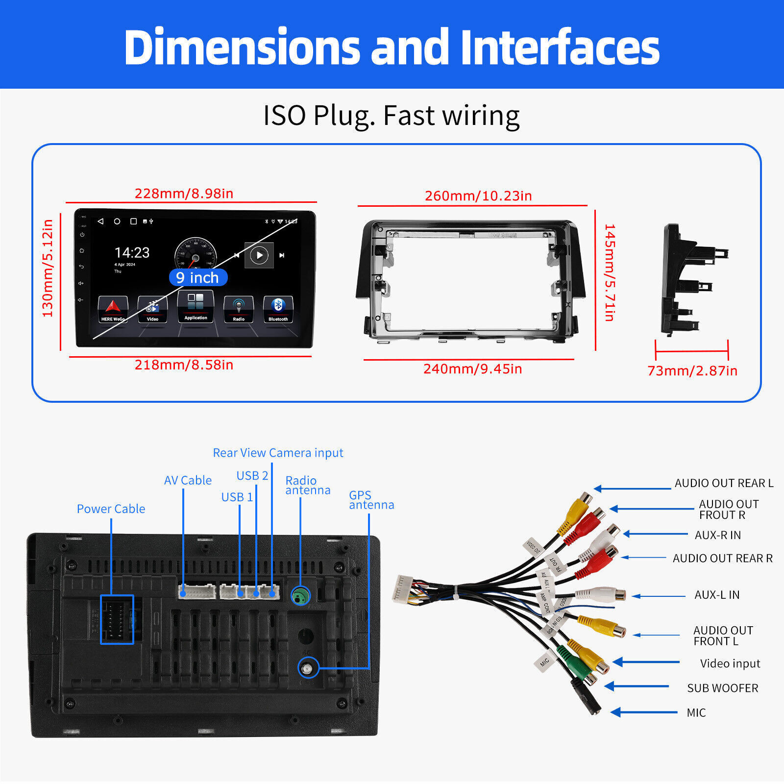 For Honda Civic 2016-2021 Android 2+32GB Car Stereo Radio Player GPS Navigation