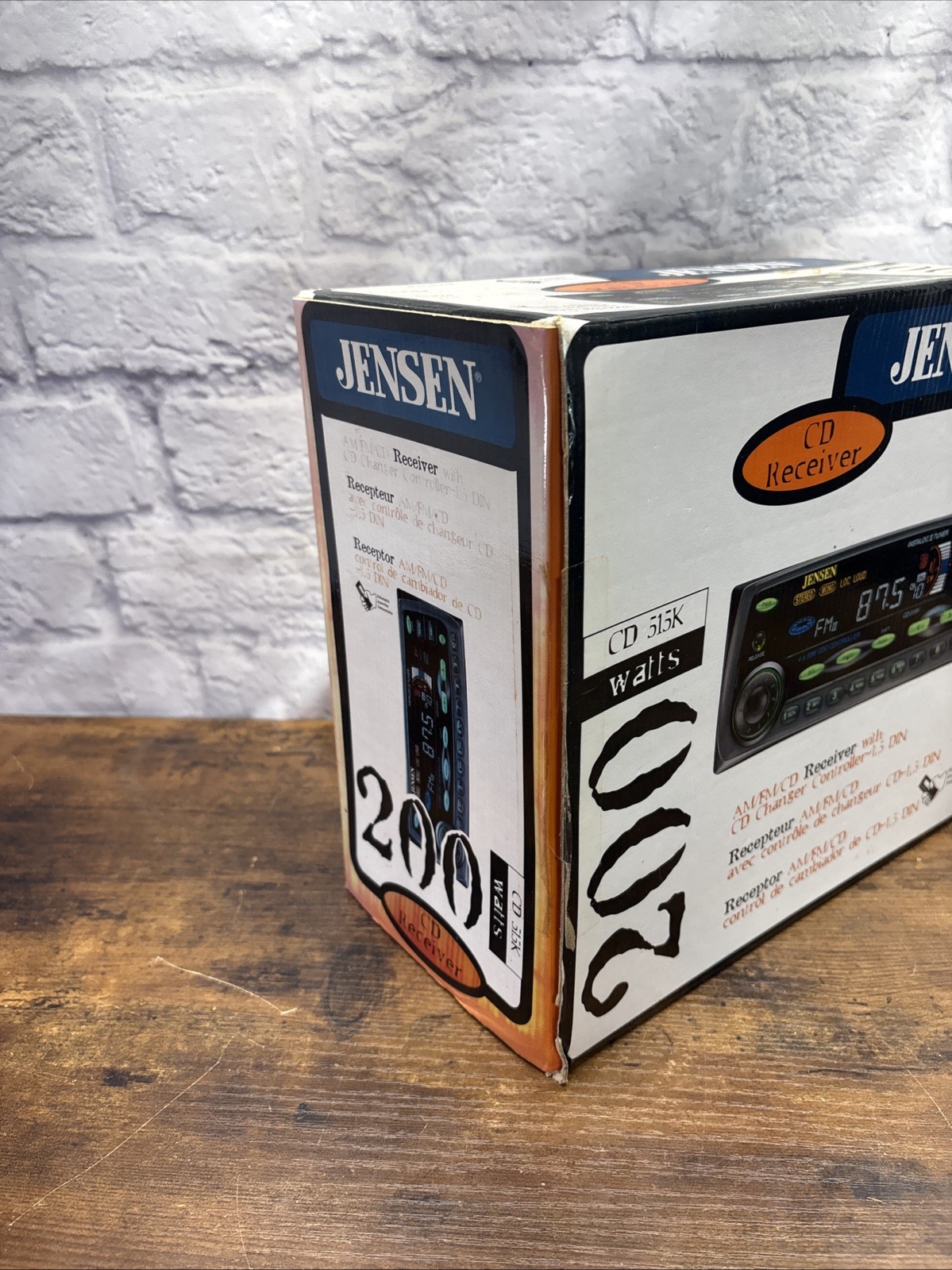 Vintage Jensen CD-515K Car CD Receiver NOS Detachable Face AM FM Stereo NEW