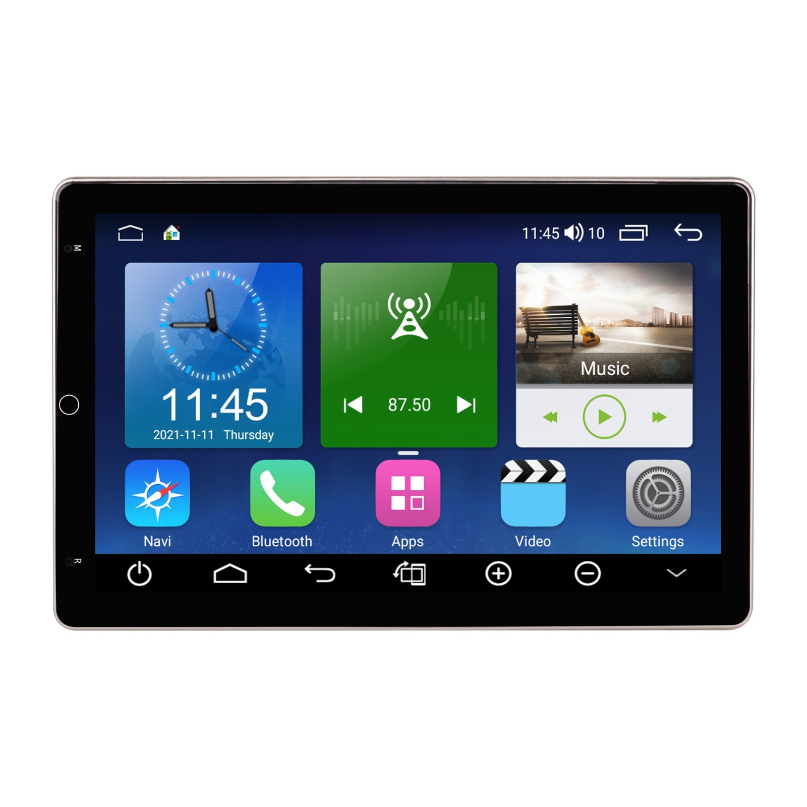 Rotatable Car Stereo Radio 2 DIN 10.1″ Touch Screen Android GPS Navi Wifi 4+64GB