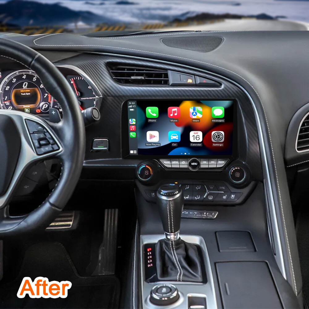 For Chevrolet Corvette C7 2013-2019 Car GPS Play Stereo Radio Android 14 Auto