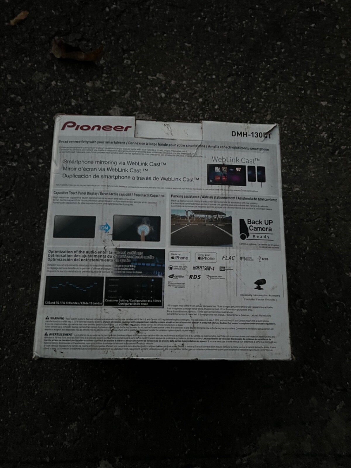 Pioneer DMH-130BT 6.8 inch Digital Media Receiver – Black