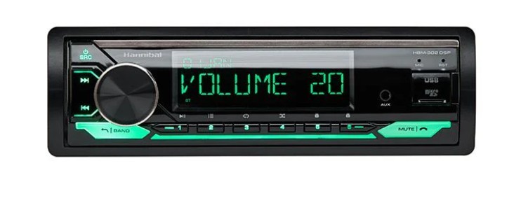 DEF-HBM-302DSP 1-DIN Car Stereo Bluetooth DSP USB AUX 4×25W RMS