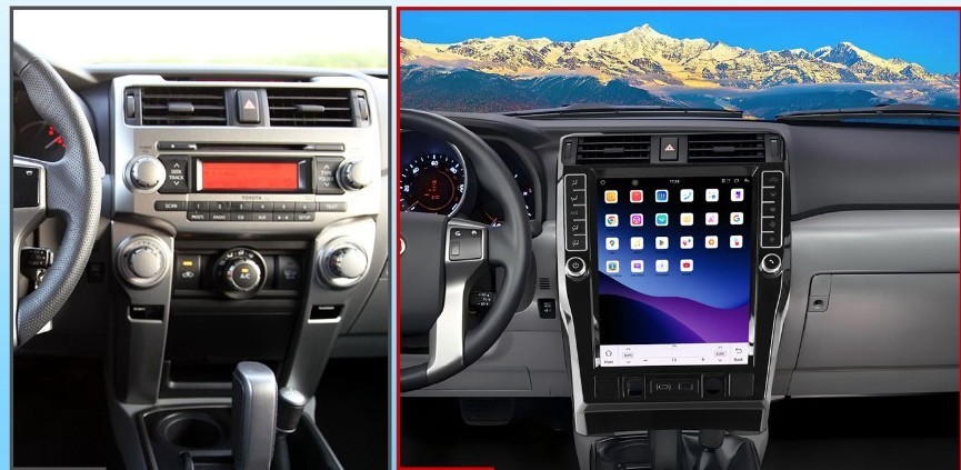 16.2″ Tesla Style Car Stereo Radio Carplay Screen 128GB Toyota 4runner 2009-2022
