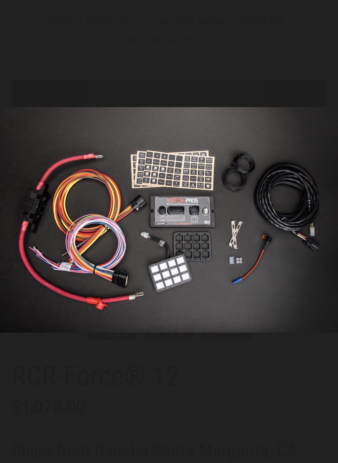 Switch Pros RCA-Force 12 Controller BRAND NEW 12 Switch Panel 12 Volt