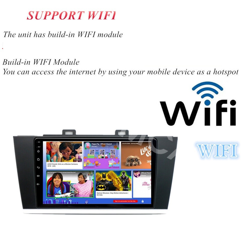 2 Din Car MP5 Player Stereo Radio Touch Screen Fit For 2015-2019 Subaru Outback