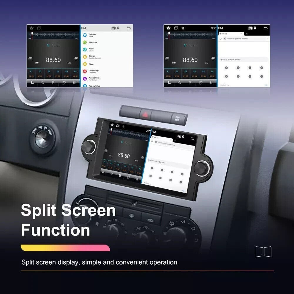 Radio Stereo Wireless Carplay GPS Maps Navi Touch Screen For Dodge Jeep Chrysler