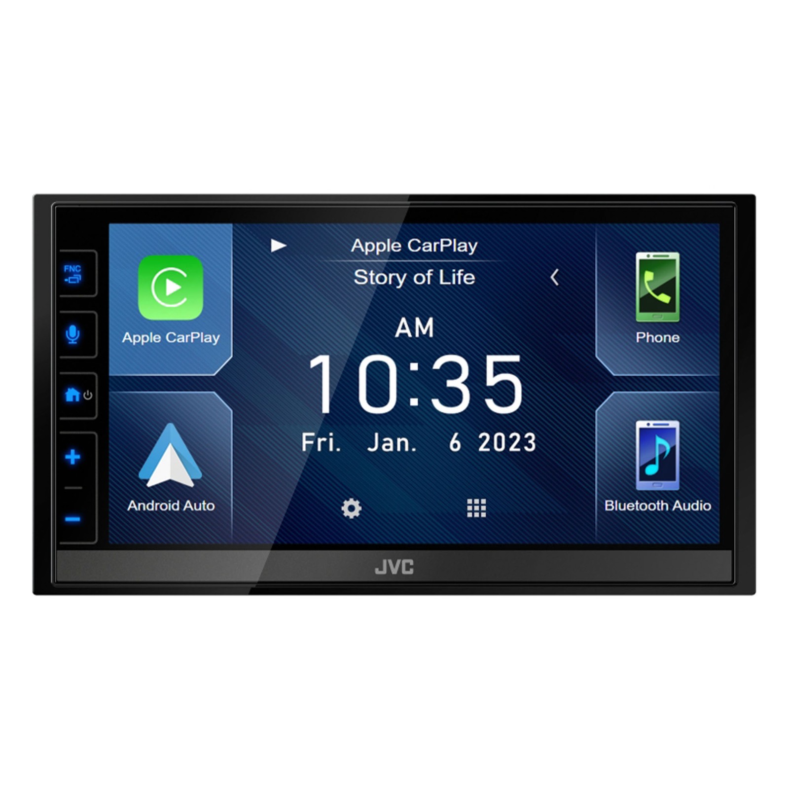 JVC KW-M785BW 6.8″ CarPlay/Android Auto Receiver, Bluetooth 4.2
