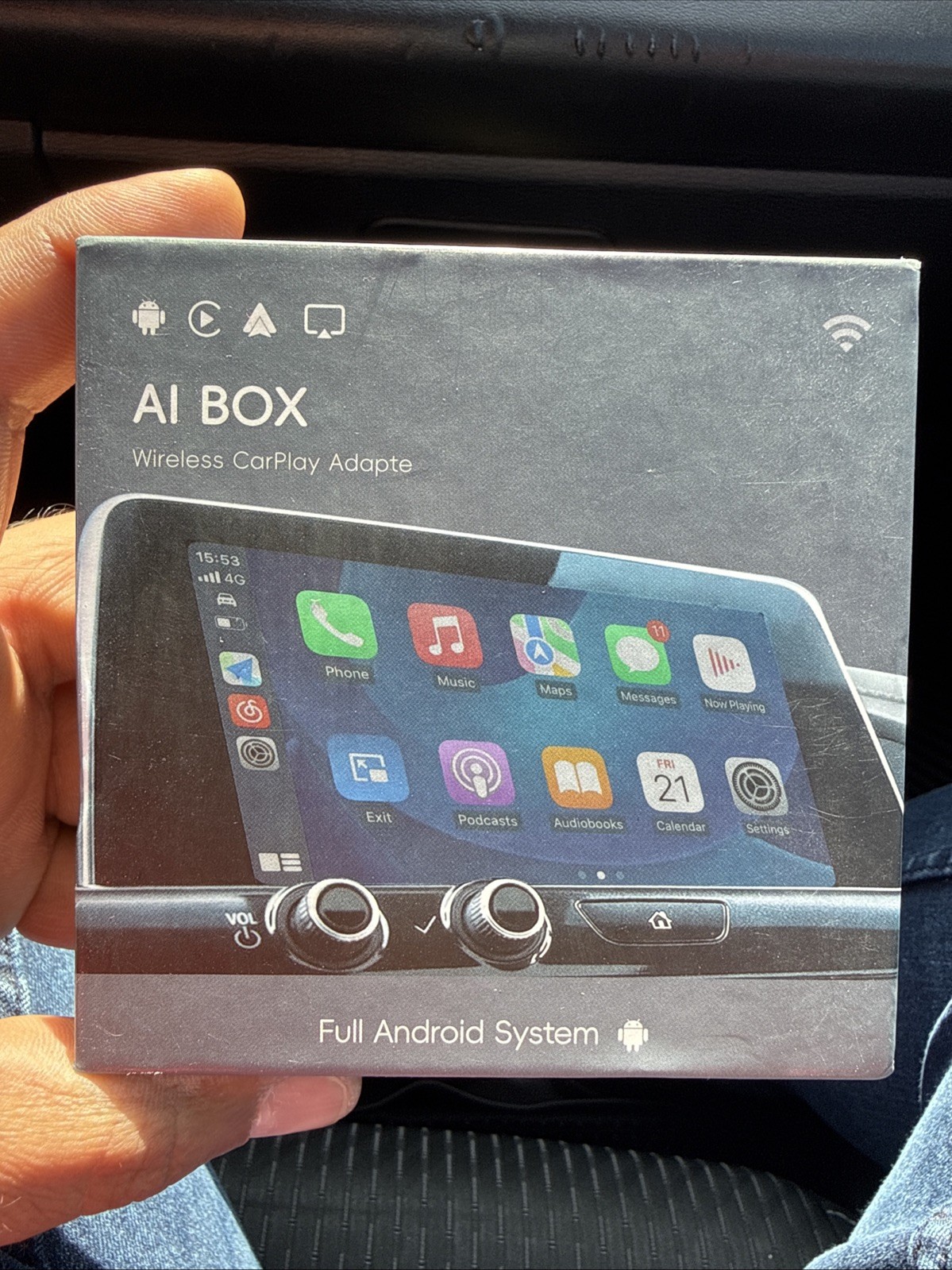 Wireless CarPlay WIFI AI box Android Auto Adapter Converter w/ Netflix YouTube