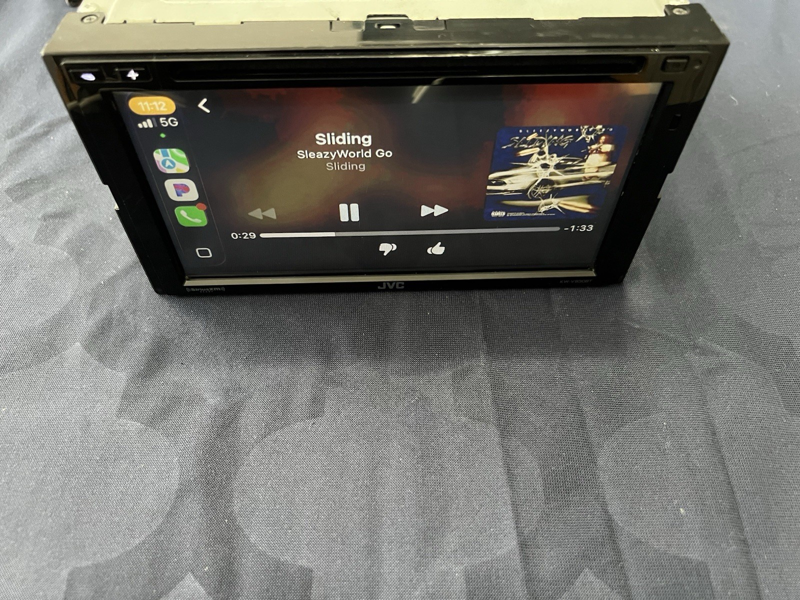 ⭐️Pre-Owned,TESTED⭐️ JVC APPLE CARPLAY|BT|USB|CD|DVD|AM/FM-(KW-V830BT)