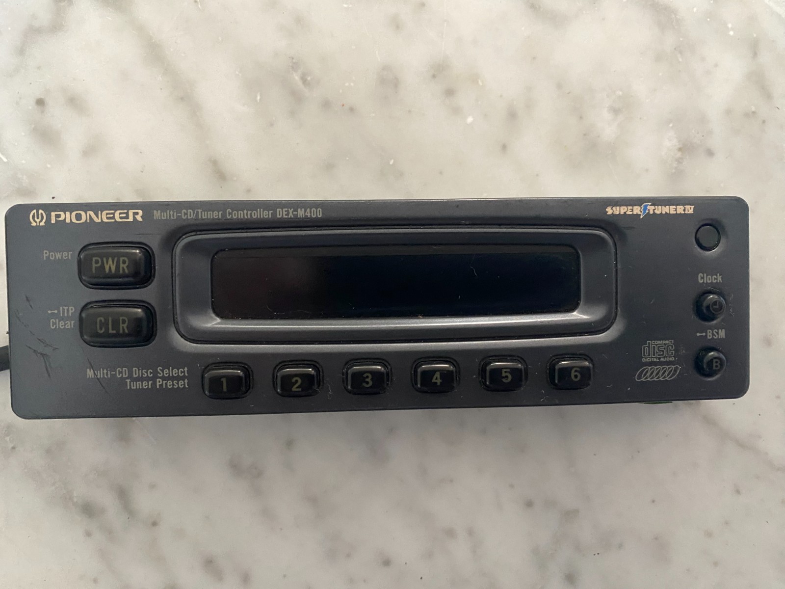 Rare Old School Pioneer DEX-M400 w/ GEX-T70 Super Tuner PLUS Remote