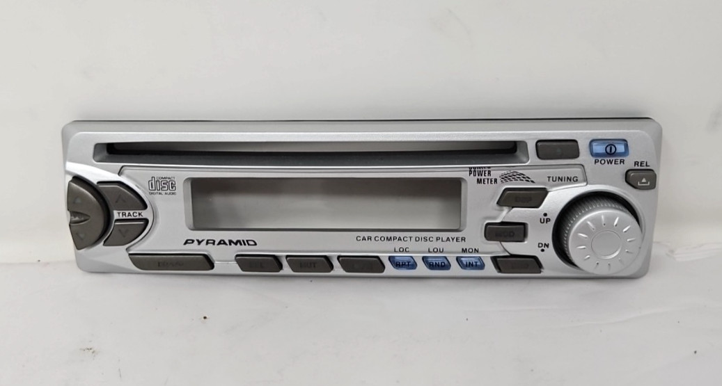 Vintage Pyramid Car Stereo CD Player Radio AM/FM-MPX Detachable Face CDR46DX