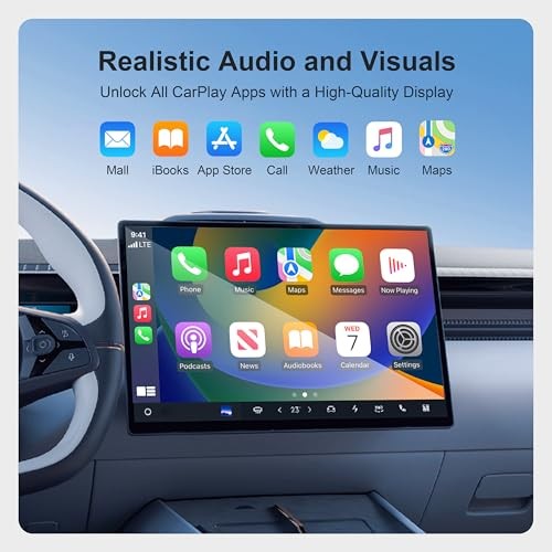 Wireless CarPlay 8 Core Auto Multimedia Video Box, 4G Cellular 4GB+64GB, Built
