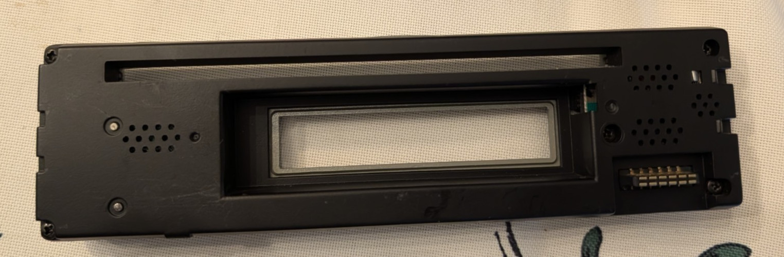 Dual XD6210 AM/FM CD Car Stereo Vintage FACEPLATE ONLY MISSING VOLUME KNOB