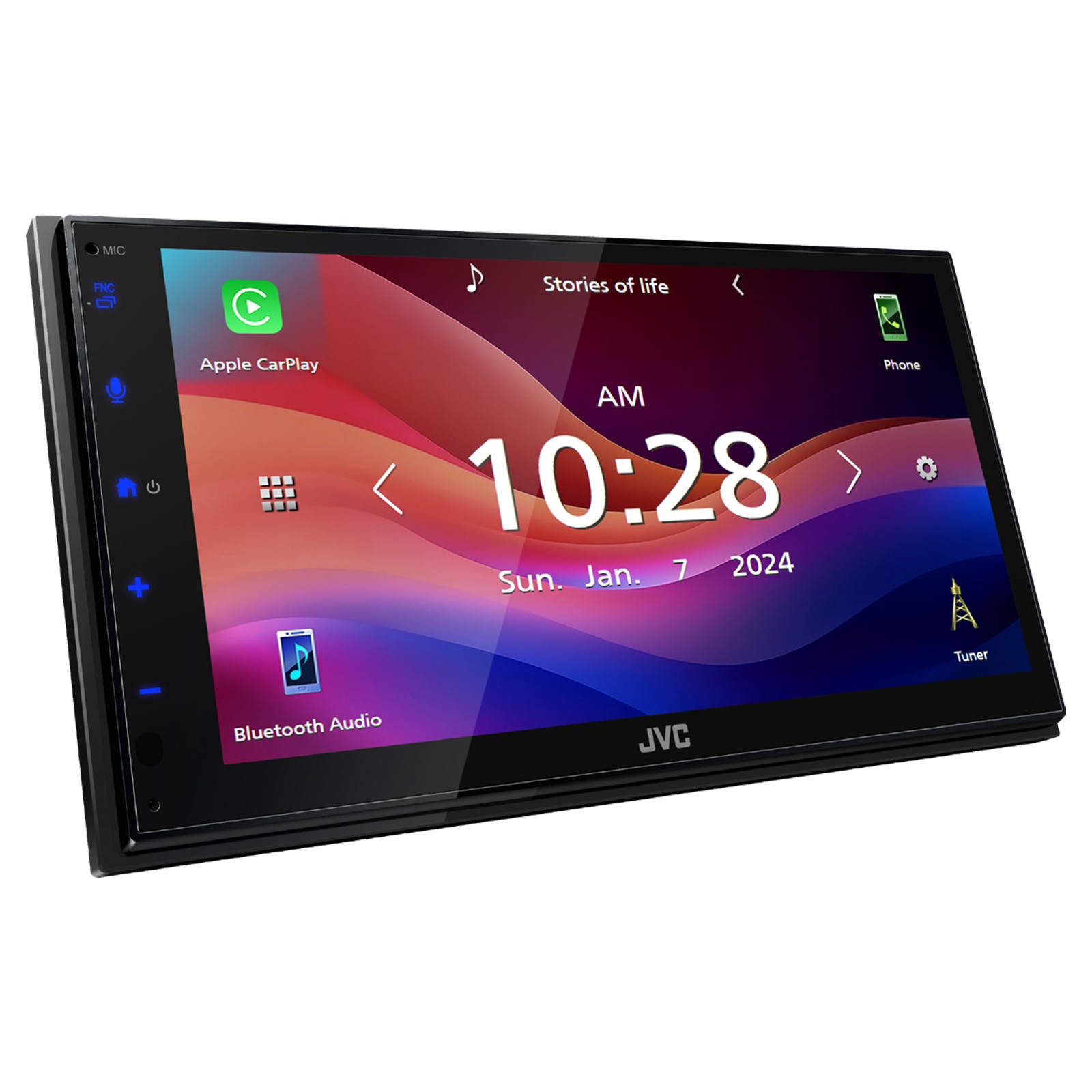 JVC KW-M695BW 6.8″ WiFi Bluetooth Stereo Receiver, 2x 6.5″ 300W Speakers, Wire