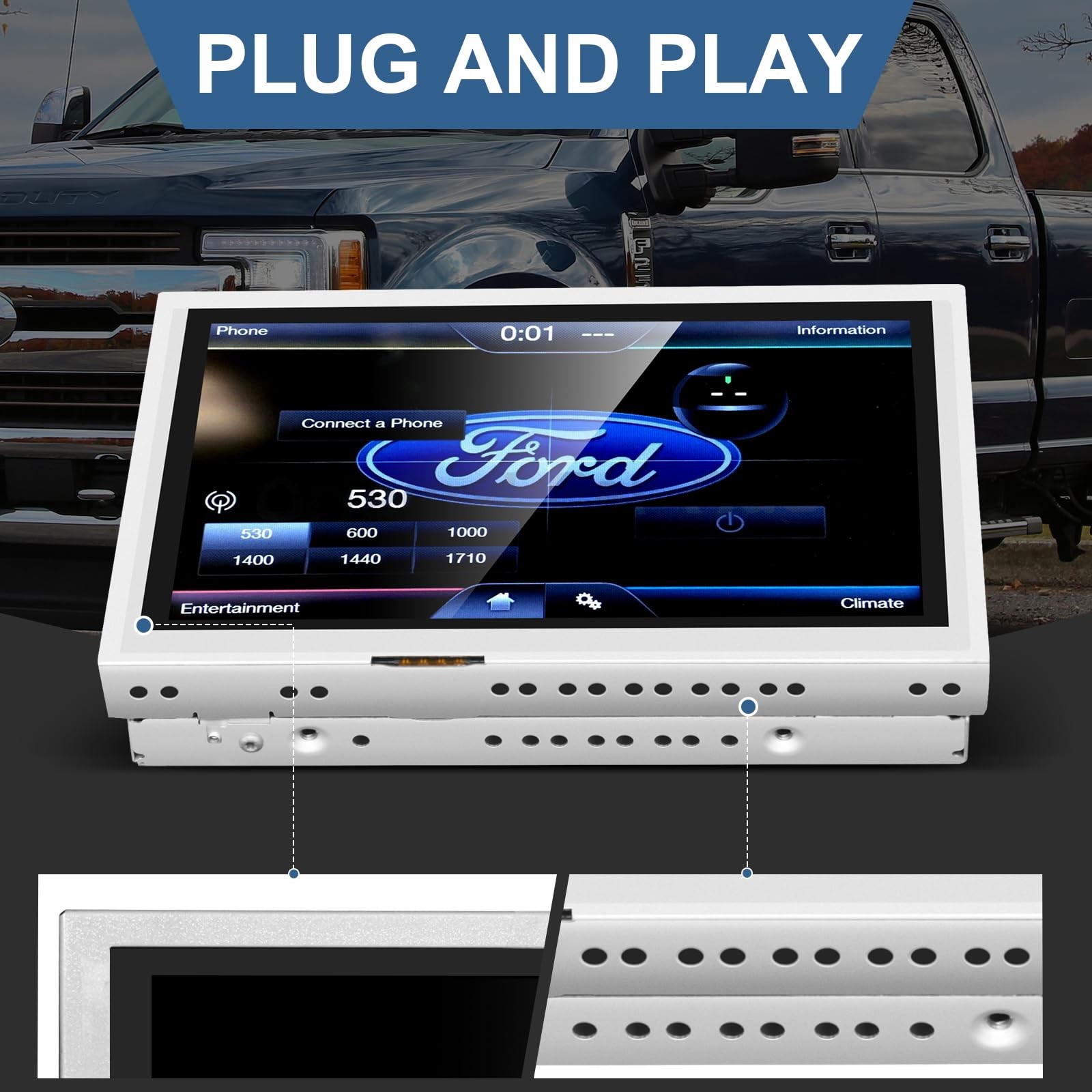 DB5T-18B955-FA 8″ Sync 2 Touch Screen F250 F350 Edge 11-15