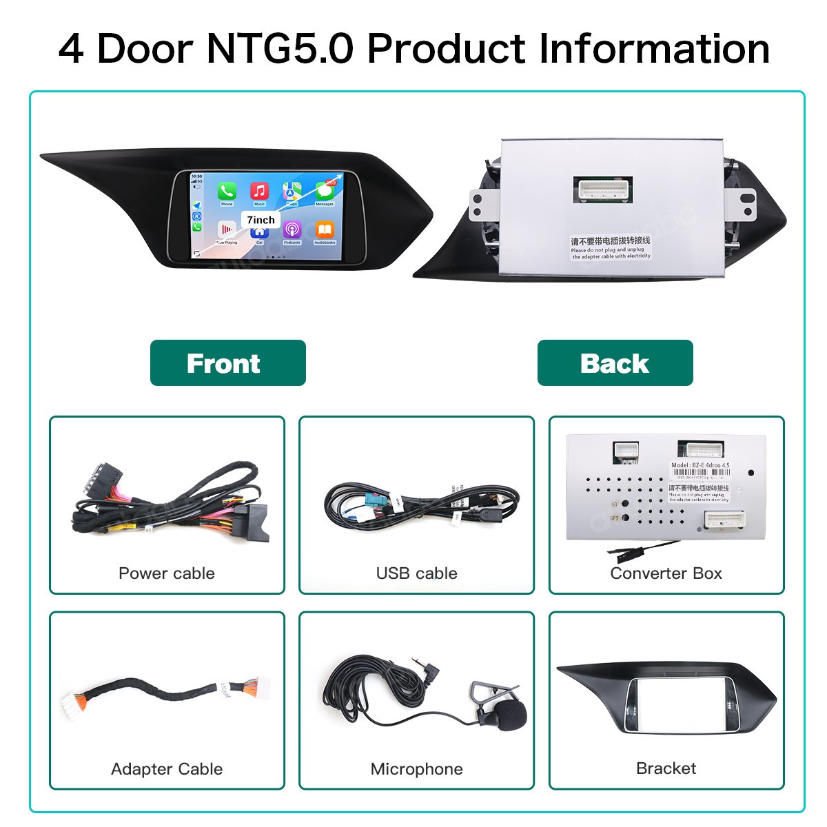 For 2010-2016 Mercedes Benz E Class W212 Carplay Android Auto 7 inch Touchscreen
