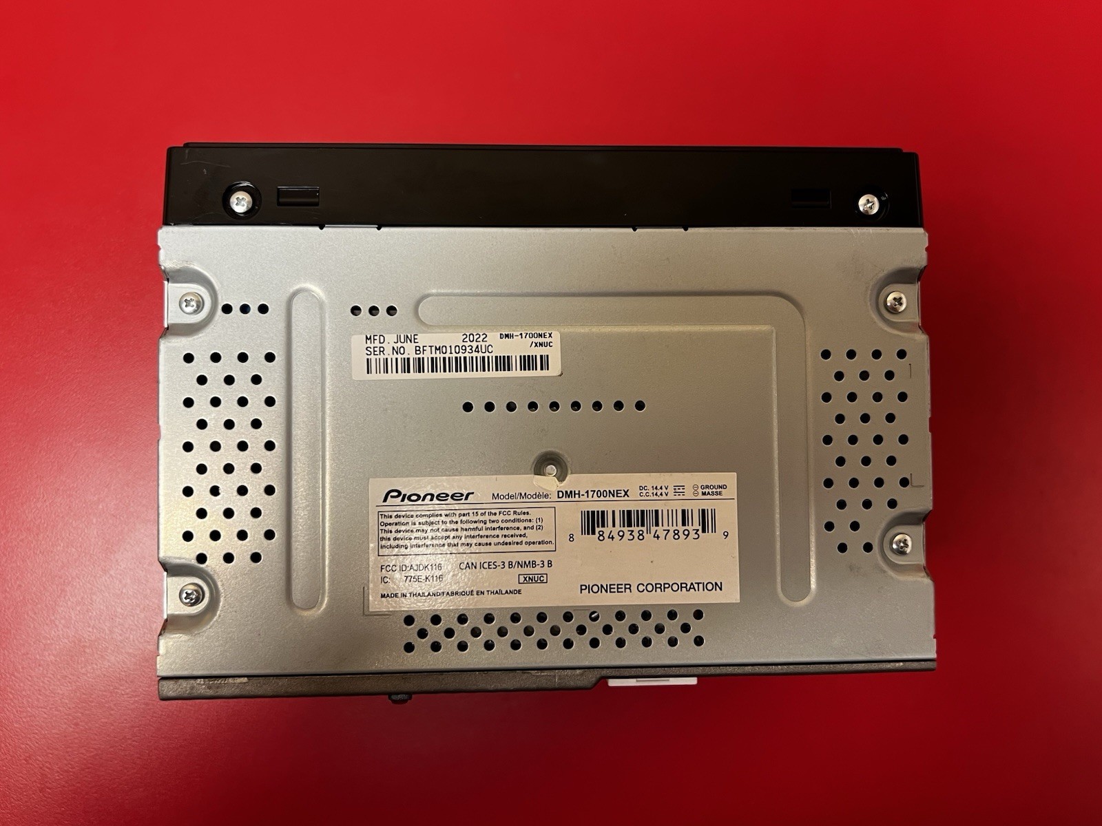 Pioneer DMH-1700NEX 6.8″ FOR PARTS, Multimedia Receiver DMH1700NEX