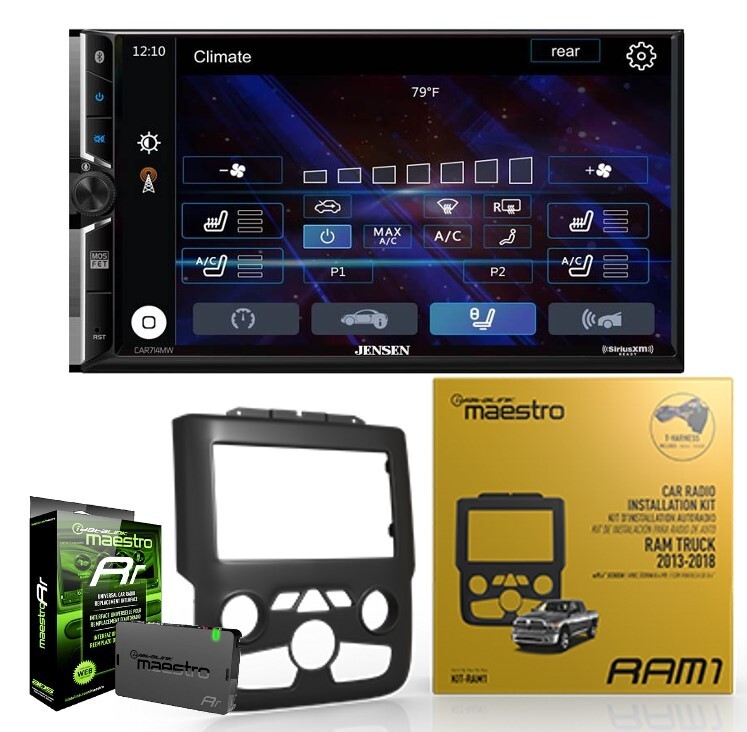 Jensen CAR714MW 7 inch Digital multimedia receiver + MRR + For Dodge Ram