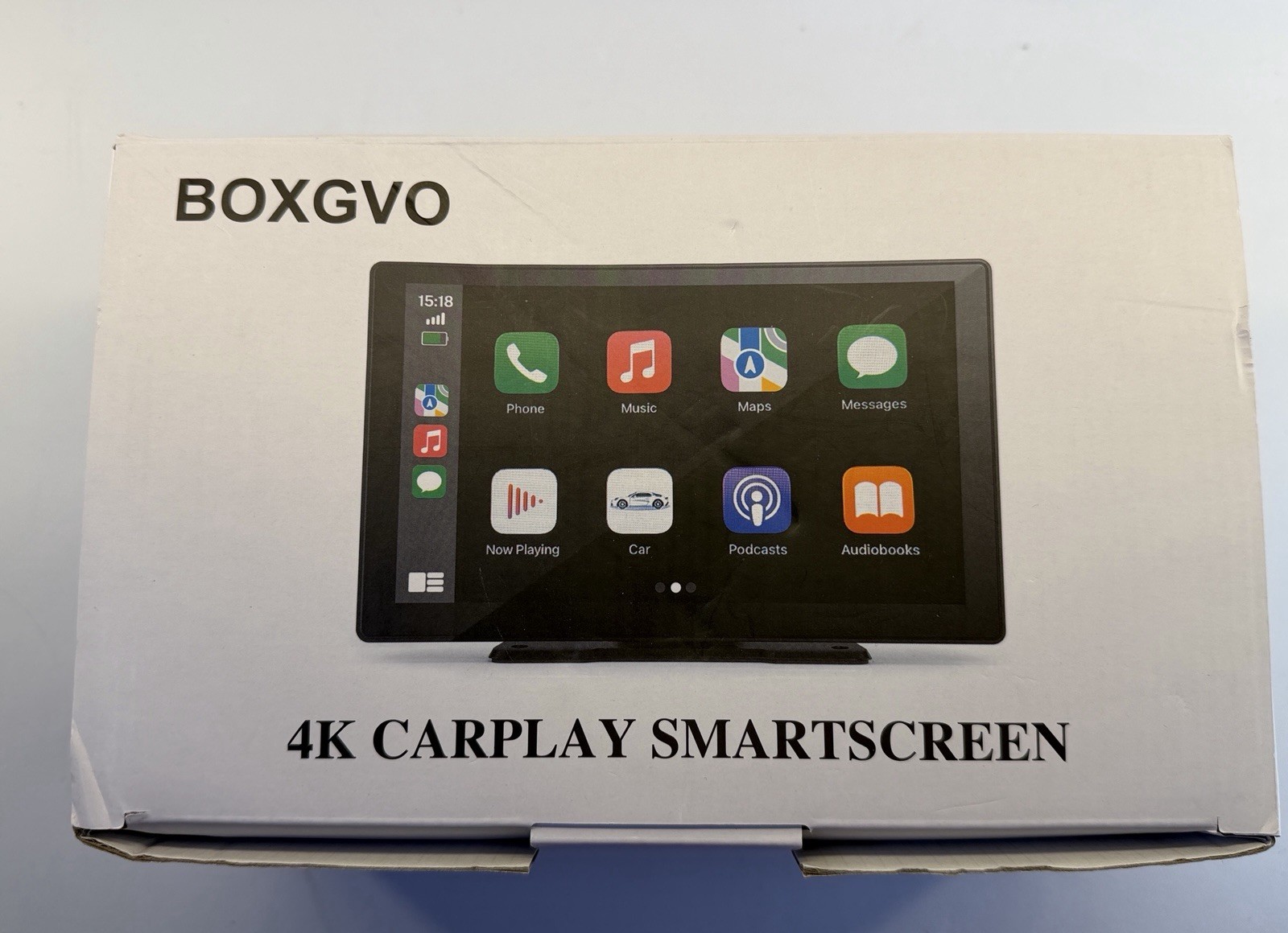 Wireless Apple Carplay Screen for Car 4K Dash Cam, 9″ Portable Apple Carplay