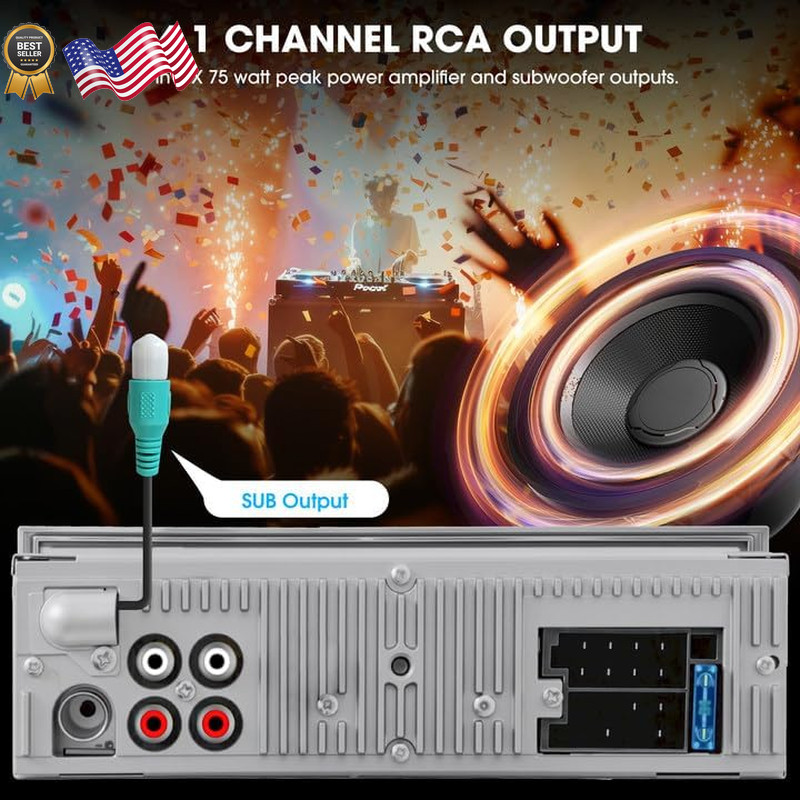 Bluetooth Retro Radio for Classic Vehicles: Single Din Vintage Stereo for Car