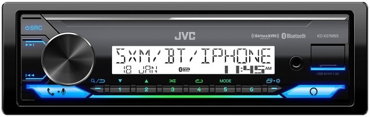 JVC KD-X37MBS Car & Marine Digital Media Receiver w/ Bluetooth USB SiriusXM