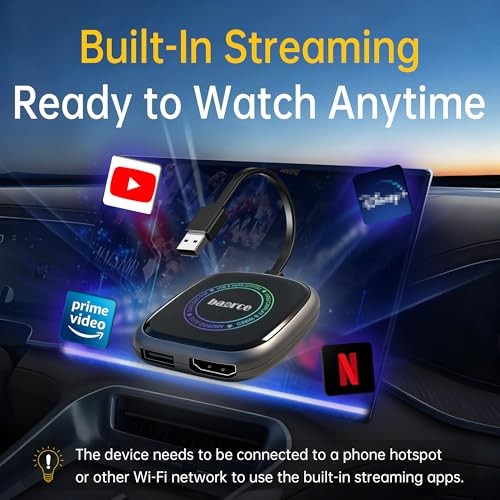 Magic Box 3.0 Max 2026 Upgrade – 32G Car Streaming Device with Netflix,