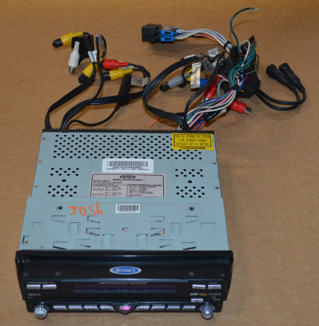 Jensen VM9510 Car Receiver AM/FM/DVD/MP3 Receiver 7 In. Motorized Screen